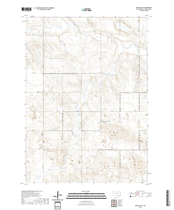 USGS Topographic Map – Keyapaha SE
