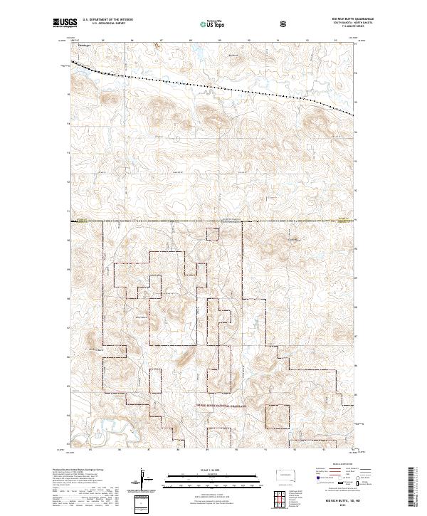 USGS Topographic Map – Kid Rich Butte