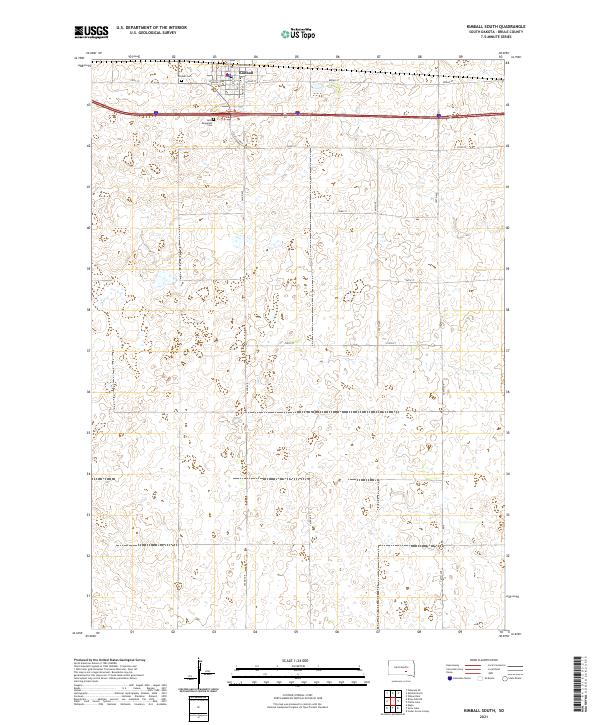 USGS Topographic Map – Kimball South