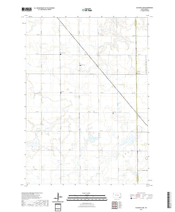 USGS Topographic Map – Kloucek Lake