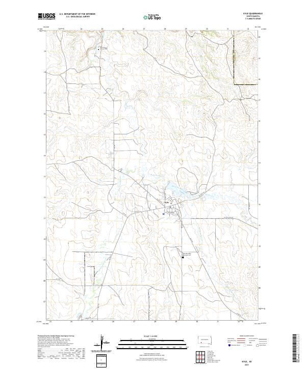 USGS Topographic Map – Kyle