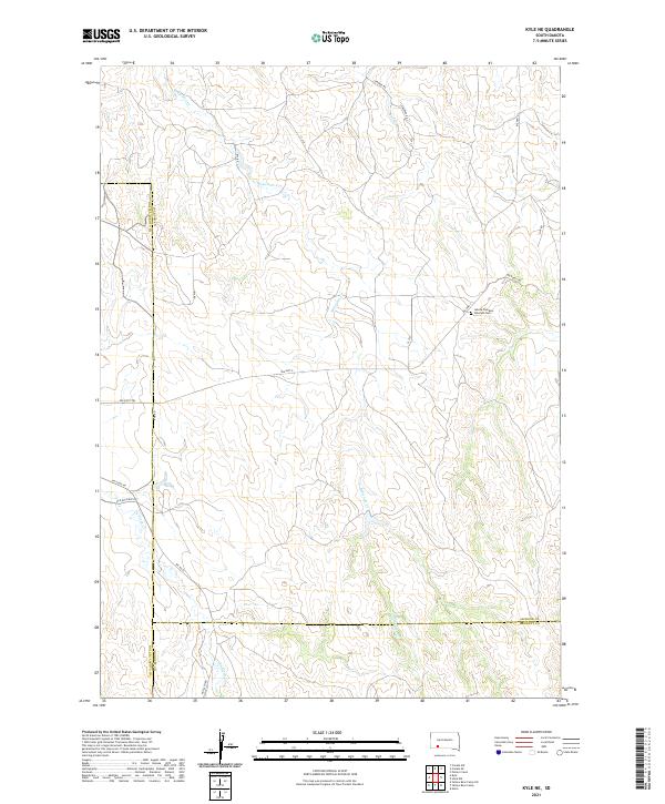 2021 Map of Kyle NE, 2021 Print