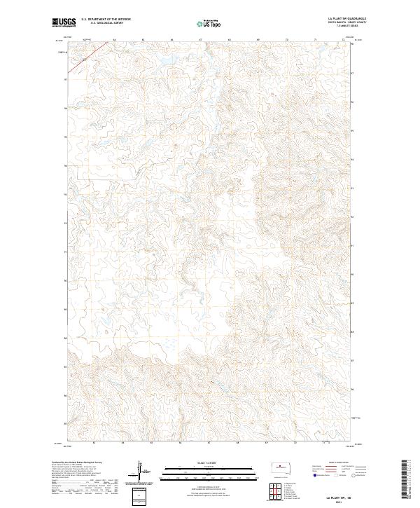 USGS Topographic Map – La Plant SW