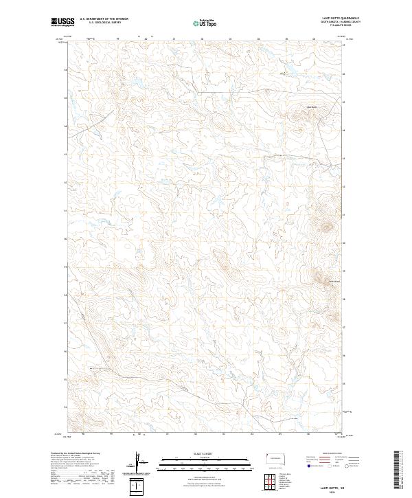 USGS Topographic Map – Lahti Butte