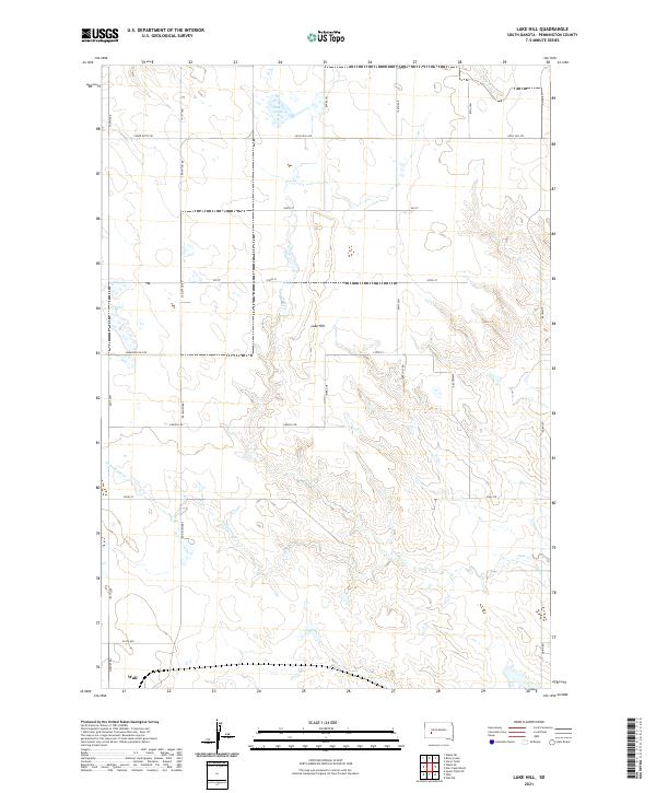 USGS Topographic Map – Lake Hill