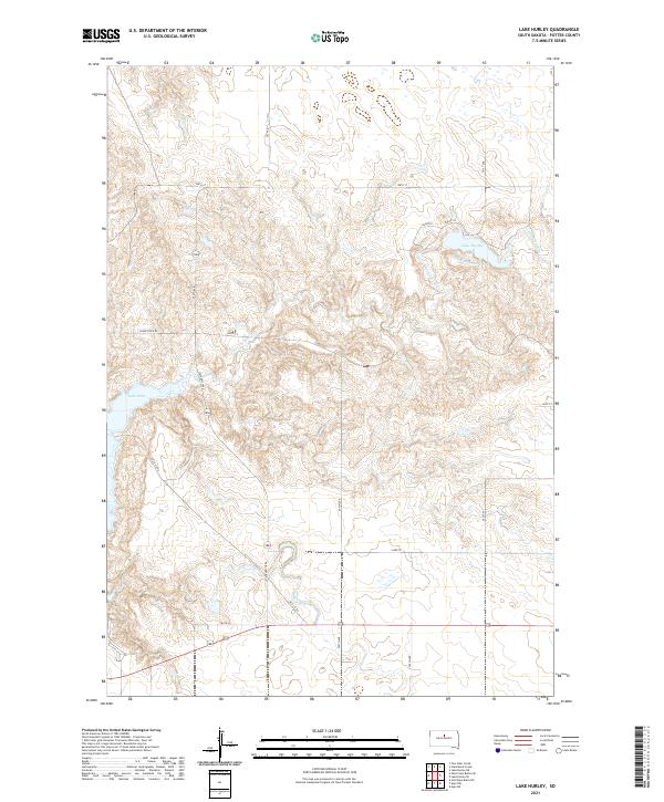 USGS Topographic Map – Lake Hurley