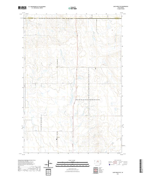 USGS Topographic Map – Lake Hurley NE
