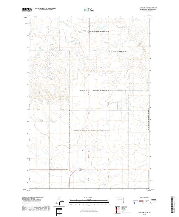 USGS Topographic Map – Lake Hurley SE