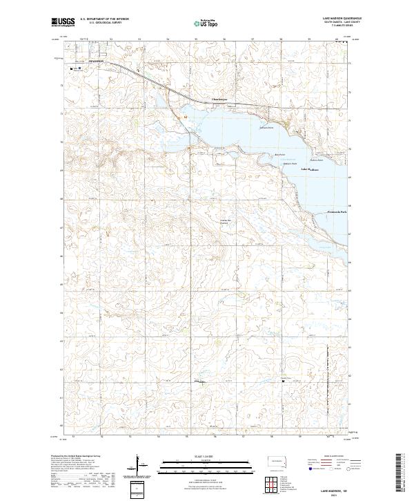 USGS Topographic Map – Lake Madison