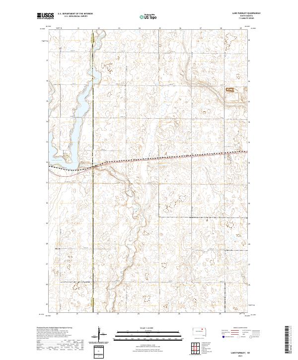 USGS Topographic Map – Lake Parmley