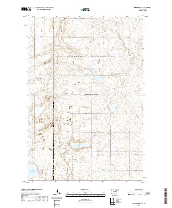 USGS Topographic Map – Lake Parmley SW