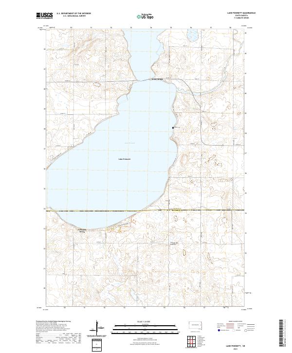 USGS Topographic Map – Lake Poinsett