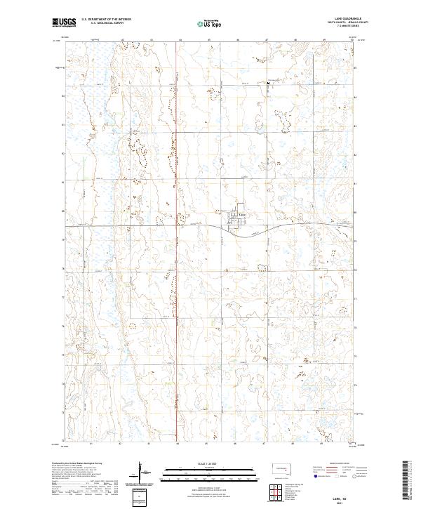 USGS Topographic Map – Lane