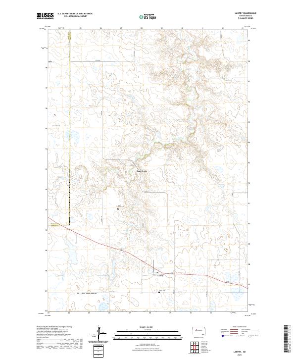 USGS Topographic Map – Lantry