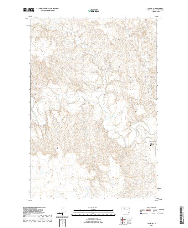 USGS Topographic Map – Lantry NE