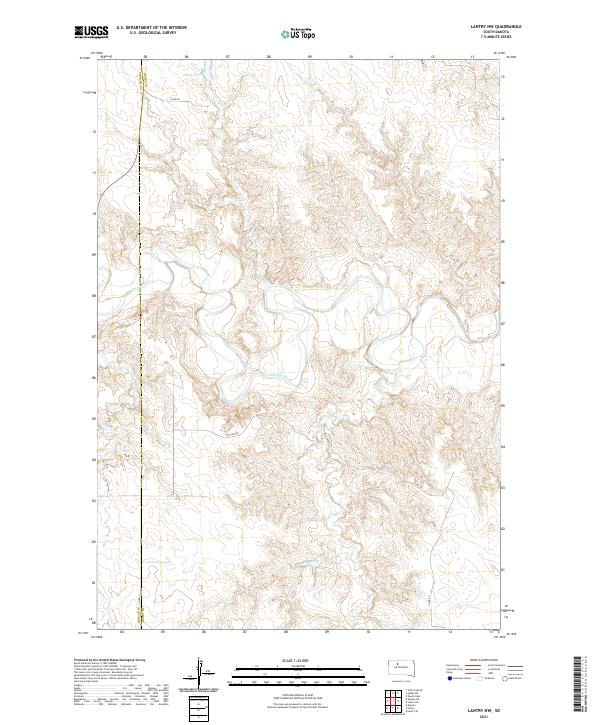 USGS Topographic Map – Lantry NW