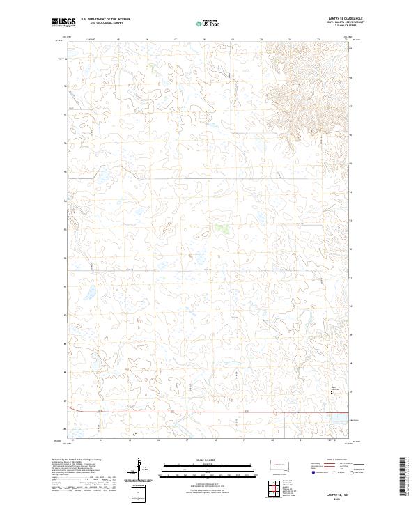 2021 Map of Lantry SE, 2021 Print