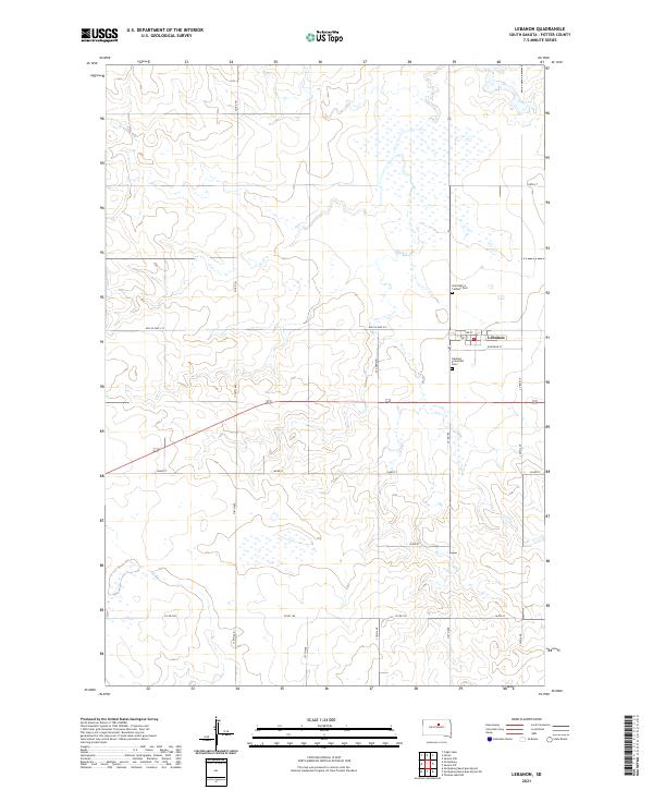 USGS Topographic Map – Lebanon