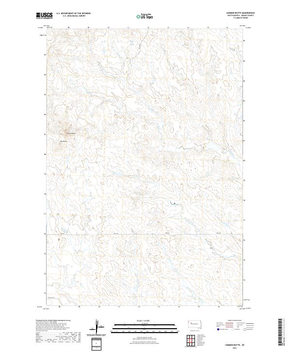 USGS Topographic Map – Lemmon Butte