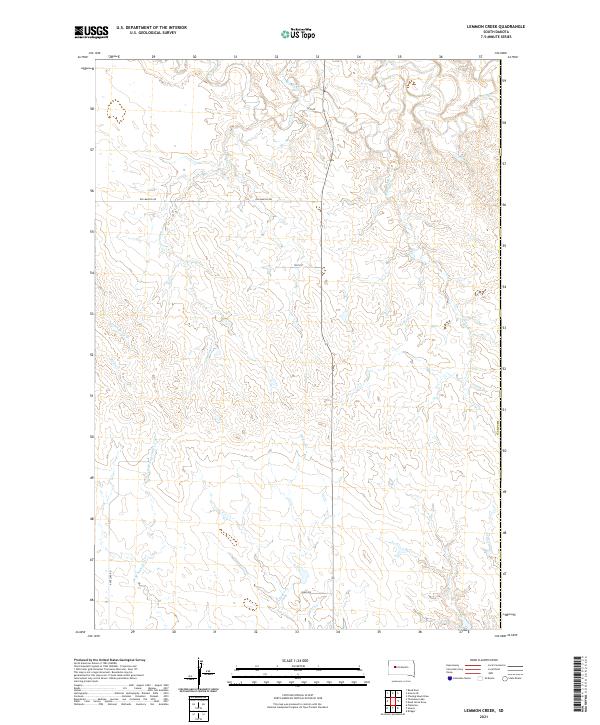 USGS Topographic Map – Lemmon Creek