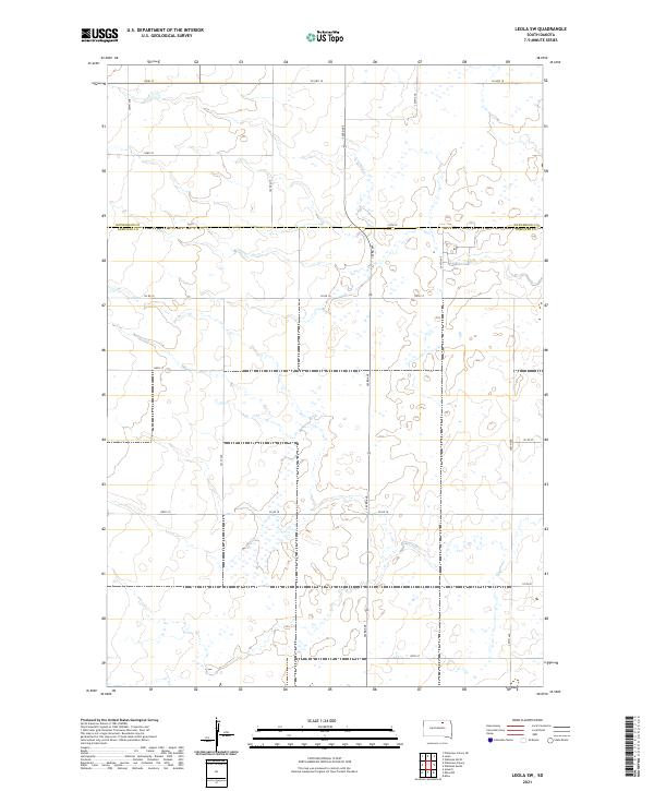 USGS Topographic Map – Leola SW