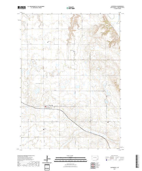 USGS Topographic Map – Lesterville