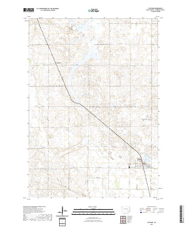 USGS Topographic Map – Letcher