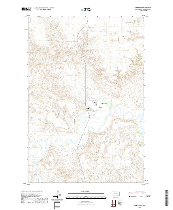 USGS Topographic Map – Little Eagle