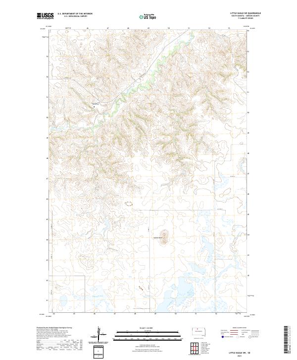 USGS Topographic Map – Little Eagle SW