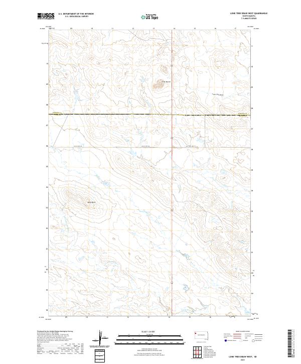 USGS Topographic Map – Lone Tree Draw West