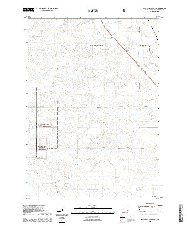 USGS Topographic Map – Lone Well Creek East