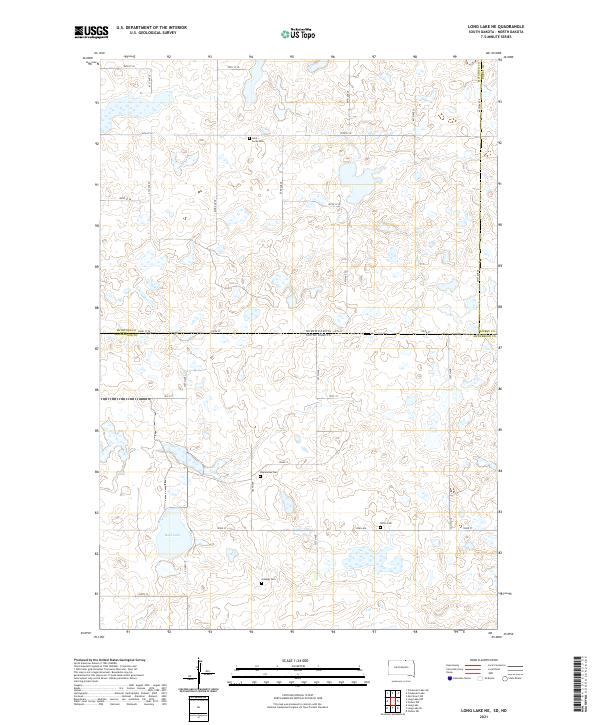 USGS Topographic Map – Long Lake NE