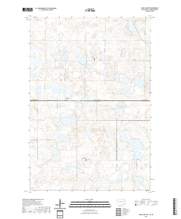 USGS Topographic Map – Long Lake NW