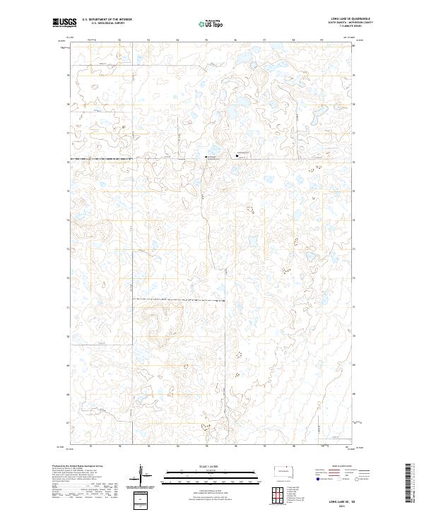 USGS Topographic Map – Long Lake SE