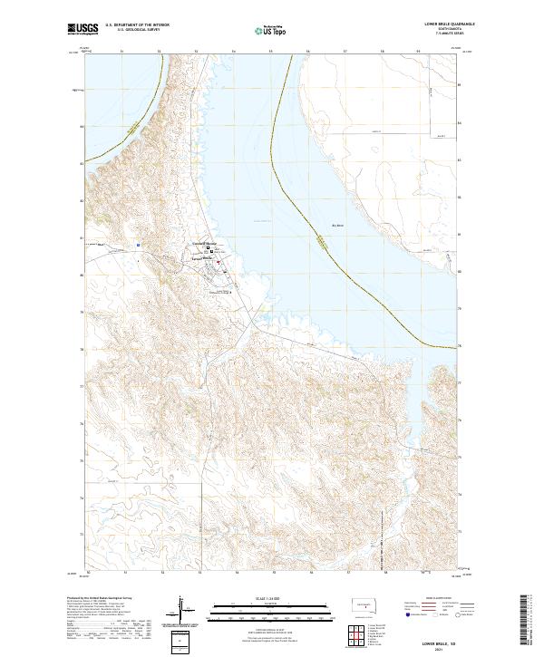 USGS Topographic Map – Lower Brule