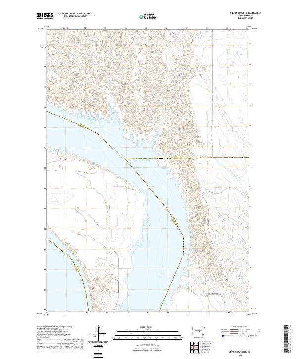 USGS Topographic Map – Lower Brule NE