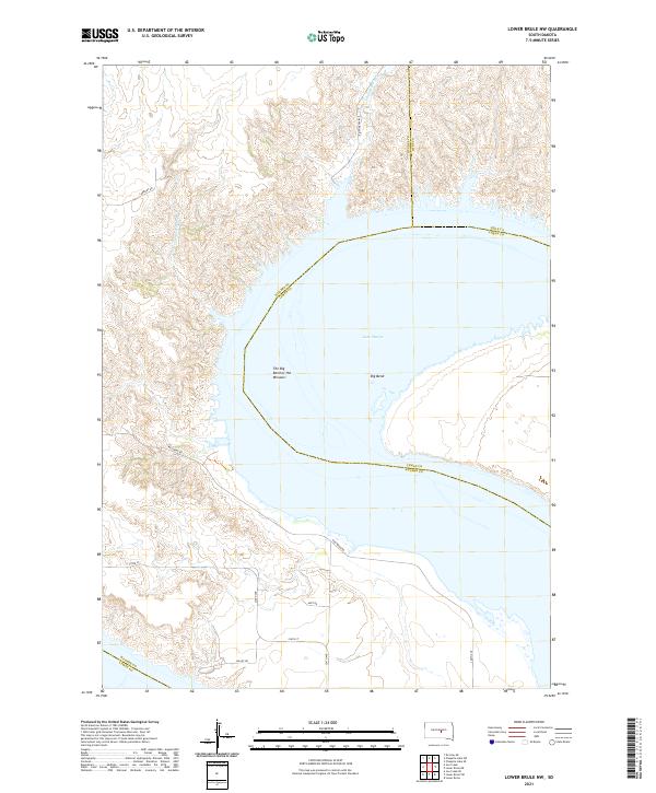 USGS Topographic Map – Lower Brule NW