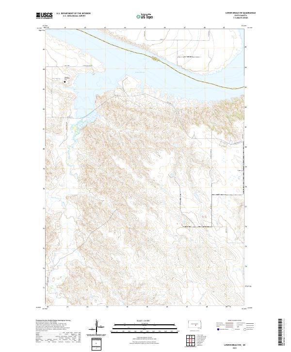 USGS Topographic Map – Lower Brule SW