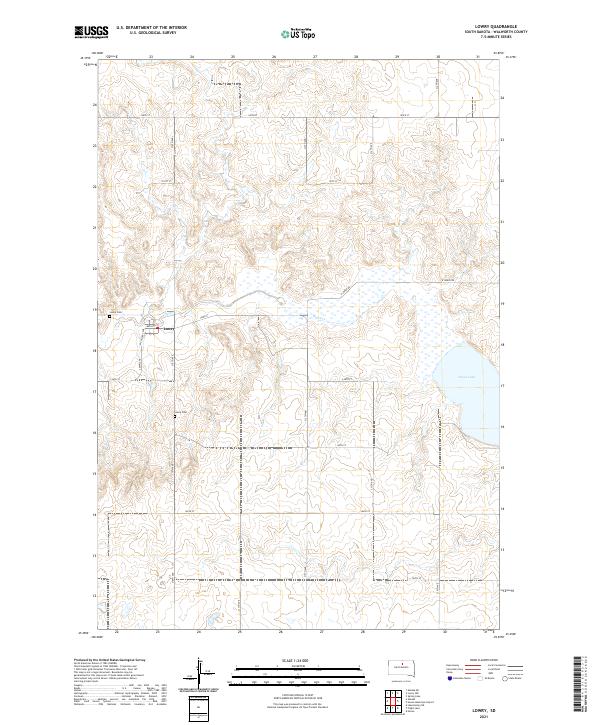 USGS Topographic Map – Lowry