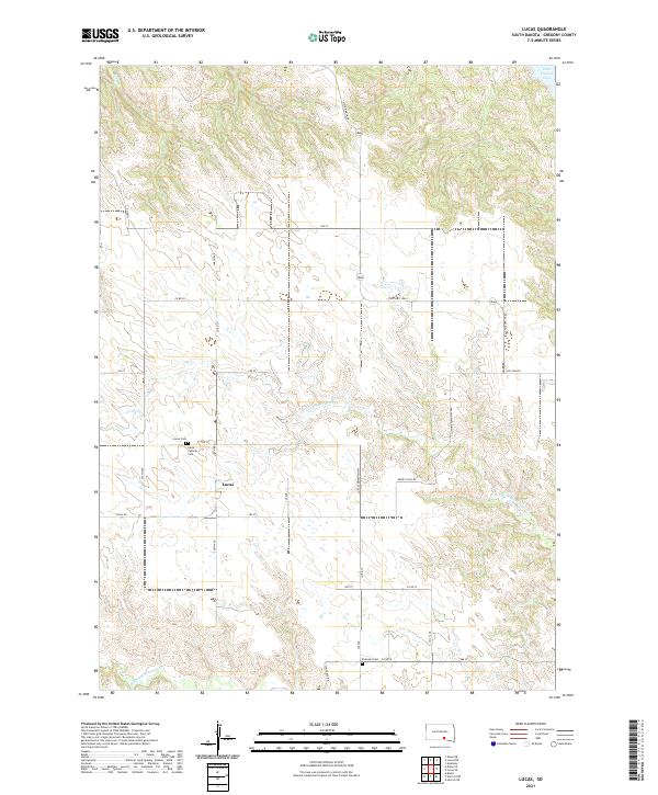 USGS Topographic Map – Lucas