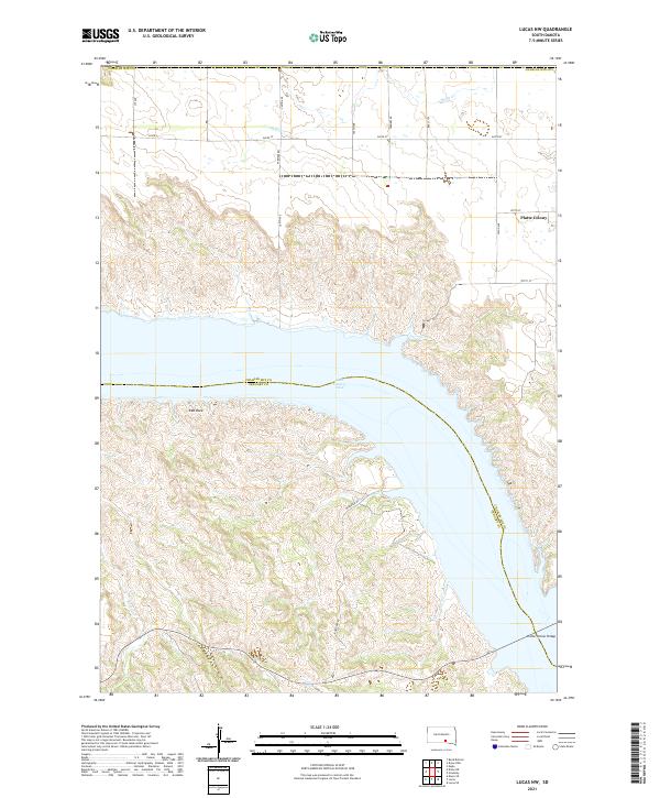 USGS Topographic Map – Lucas NW