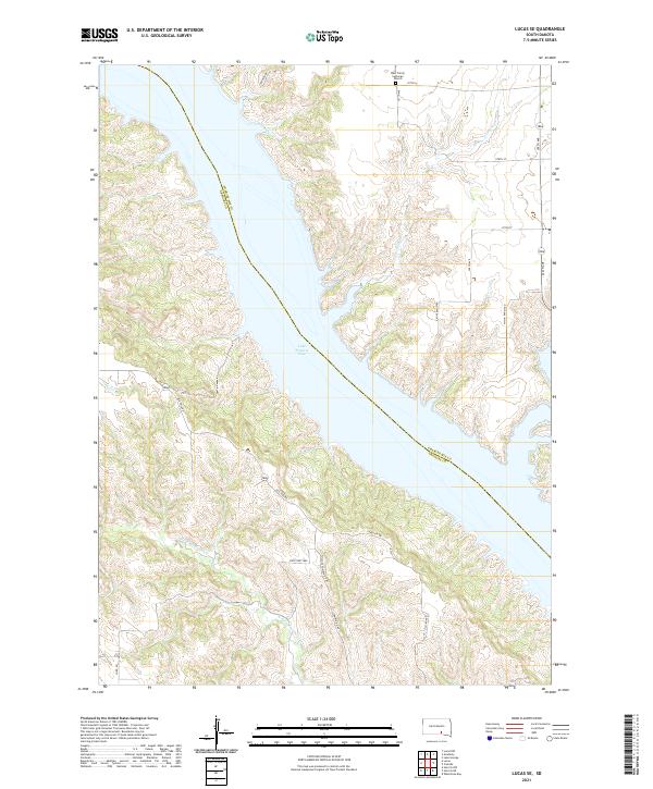 USGS Topographic Map – Lucas SE