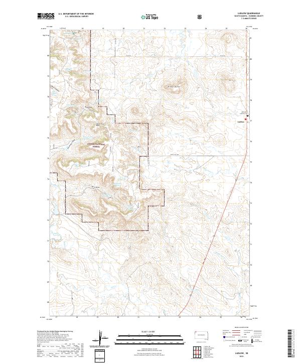 USGS Topographic Map – Ludlow
