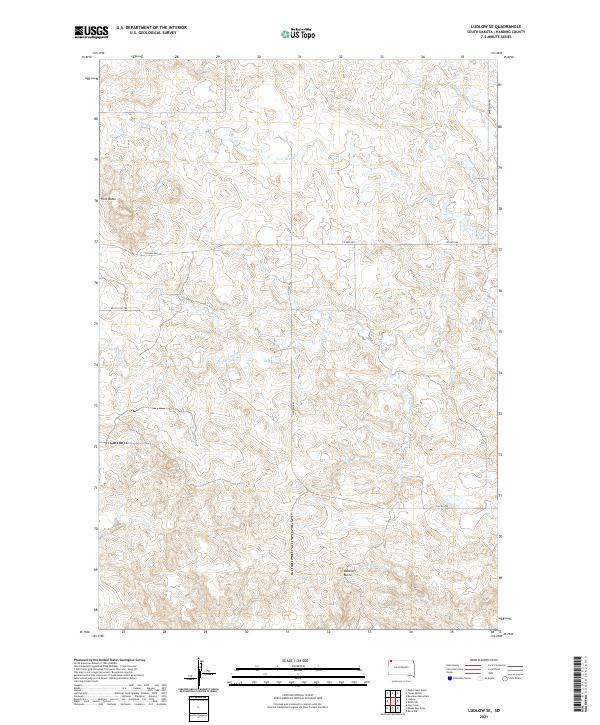 USGS Topographic Map – Ludlow SE