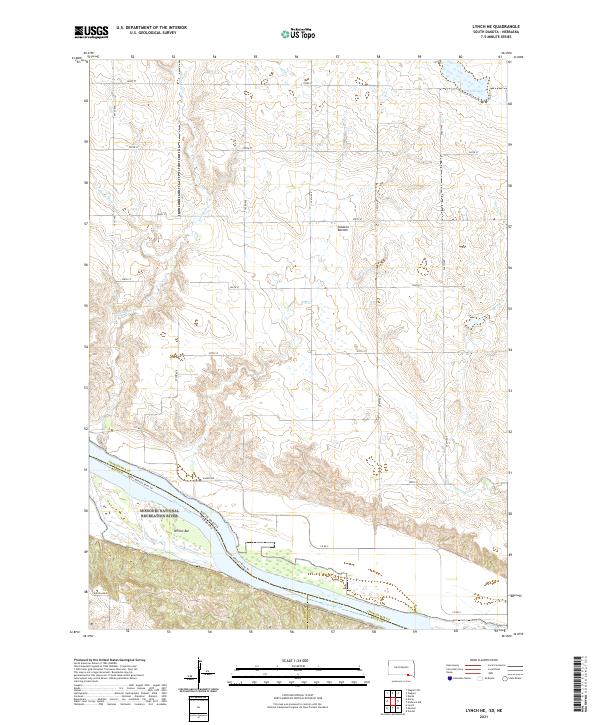 USGS Topographic Map – Lynch NE