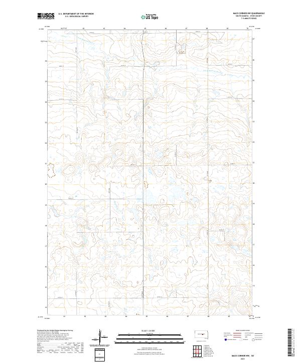 USGS Topographic Map – Macs Corner NW