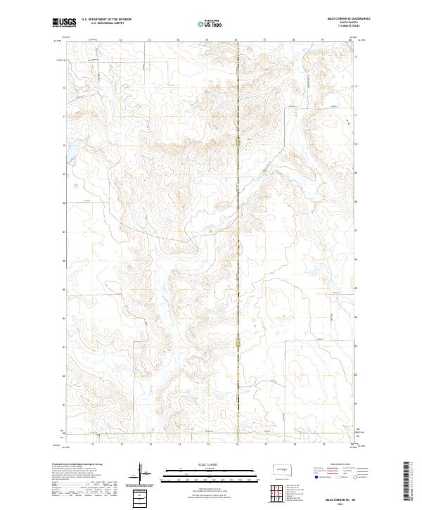 USGS Topographic Map – Macs Corner SE