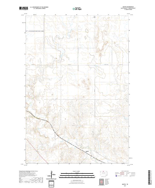 USGS Topographic Map – Mahto
