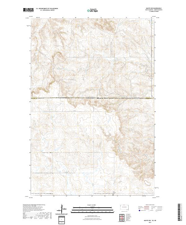2021 Map of Mahto NW, 2021 Print