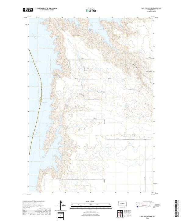USGS Topographic Map – Mail Shack Creek